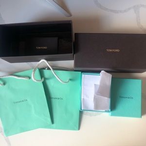 Tiffany & Co. small box and bag + Tom Ford box